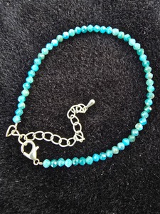 Wholesale AAA-Grade Engraved Turquoise Anklet <b>Bracelet</b> Natural Gemstone Crafts <b>Healing</b> Pattern Starch - Product Image 4