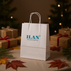 Borsa Regalo Ilan 25x12x33.5 Cm in Carta Bianca per Regali - Product Image 2