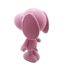 ตุ๊กตาช้างการ์ตูนสีชมพูเคลือบด้วยมือ งานเซรามิกทำมือ ของสะสมตกแต่ง - Product Image 3