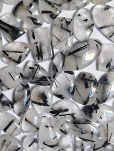 <b>Black</b> Rutile Quartz Wholesale Lot Cabochon <b>Polished</b> Gemstone Manufacturing Factory Kg Kilo Kilogram Bulk Quantity - Product Image 3
