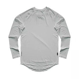 เสื้อยืดผู้ชายสไตล์ลำลอง ผ้าถักระบายอากาศได้ดี ตัดเย็บตามสั่ง แขนสั้น ลายทาง โลโก้ด้านหน้า - Product Image 4