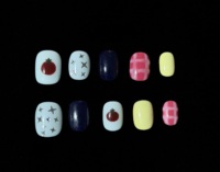 Faux ongles en acrylique faits main sur mesure, prêts à être expédiés, prix OEM négociable, design peint à la main, gel multicouche