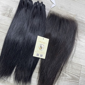 ผมแท้เวียดนามคุณภาพสูง แบบตรงธรรมชาติ สีน้ำตาล มัดเป็นช่อ แบบ Double Drawn ต่อผมและวิกผมด้วยเครื่องจักร - Product Image 4
