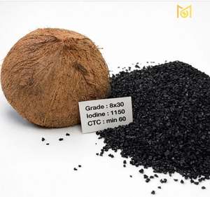Carbón Activado de Cáscara de Coco 8x30 para Tratamiento de Agua, Proveedor de GAC con Alto Contenido de Yodo - Product Image 1