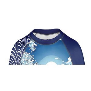 เสื้อแรชการ์ดแขนยาวสำหรับผู้หญิง ผลิตจากโรงงาน สวมใส่สบาย เป็นมิตรกับสิ่งแวดล้อม ป้องกันแบคทีเรีย ป้องกันรังสียูวี แห้งเร็ว ระบายอากาศได้ดี - Product Image 6