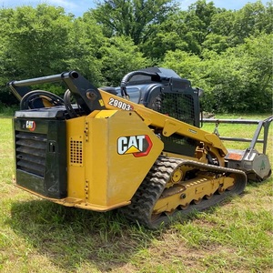 CAT Skid Steer with Heavy Duty Forestry <b>Mulcher</b> for Brush Clearing Land Cleaning Compact Loader Machine Industrial HD - Product Image 5