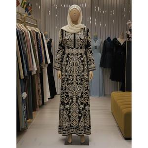 Abaya con Cuentas de la Mejor Calidad, con Adornos de Perlas Hechos a Mano, Vestido Islámico Modesto para Eventos Formales, para Venta de Exportación - Product Image 1