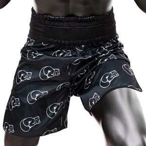 Shorts de compression gris pour hommes en Spandex/Polyester, respirants et écologiques, sous-vêtement de base pour l'entraînement aux arts martiaux mixtes - Product Image 1