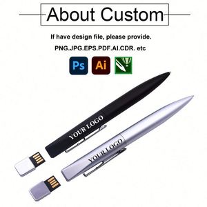 Hot Selling Promo Pen Shape Pen <b>Drives</b> 16GB 32GB 64GB 128GB Custom Logo Pendrive <b>USB</b> Gifts ABS <b>USB</b> <b>Flash</b> <b>Drive</b> U Disk Memory - Product Image 2