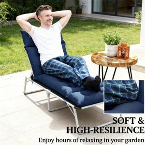 Cuscino per Sedia da Esterno Blu Navy, Tappetino per Terrazza, Solo Cuscini per Sedie, Cuscini e Imbottiture da Esterno - Product Image 3