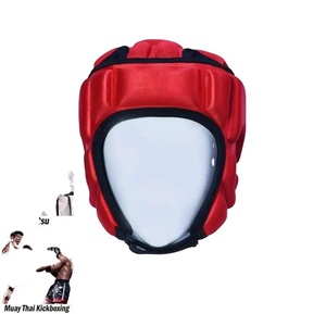 Casque de boxe professionnel respirant unisexe pour adultes avec protection en cuir véritable et design durable - Product Image 4