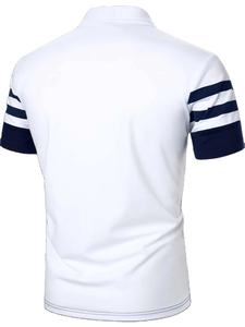 เสื้อโปโลชายแบบใหม่ขายส่ง ลายทาง แขนสั้น เสื้อโปโลชาย - Product Image 2