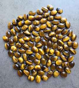 พลอยตาเสือตามธรรมชาติ AA + รูปไข่แบนปรับเทียบอัญมณีสำหรับทำเครื่องประดับ - Product Image 3