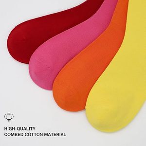 yellow Crew <b>Socks</b> Pack of 10 | Soft Cotton Everyday <b>Socks</b> | Comfortable Casual <b>Socks</b> | Unisex Plain <b>Socks</b> | Bulk <b>Socks</b> Set - Product Image 4