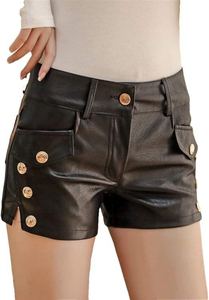 Shorts en cuir pour femmes, style discothèque, sexy, pour soirée, tendance, design personnalisé, nouveau modèle, prix abordable. - Product Image 2