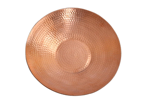 Plat de service en cuivre martelé, plateau décoratif en métal pour fruits, idéal pour table à manger, maison, cuisine, restaurant, centre de table - Product Image 1