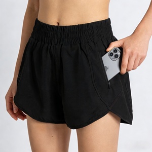 Shorts de sport pour femmes, à séchage rapide, taille haute, fermeture élastique, pour la course à pied et le fitness - Plusieurs couleurs - Product Image 6