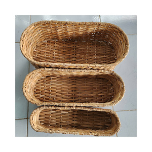 Natural Cattail Basket Handcrafted Woven Storage Bin Iron Frame Open Laundry Basket Bulk Wholesale Vietnam Supplier Base - Product Image 5