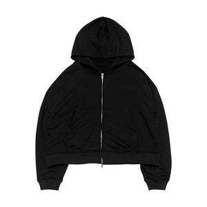 Nouveau design, sweat à capuche épais 100 % coton, effet vintage délavé, personnalisé, effet usé soleil, zippé, pour homme - Product Image 6