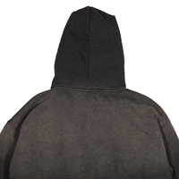 Sudadera con Capucha para Hombre, Estilo Desgastado, Color Único, Retro, Ropa Casual Urbana