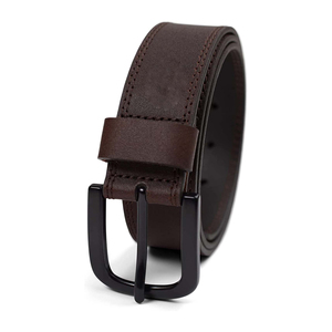 Fashionable Casual Men's Leather Belt Business Pin Buckle Steel Buckle High Quality Comfortable Durable Waterproof 3.5cm Width - Product Image 2