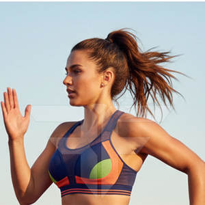 เสื้อชั้นในกีฬาสำหรับผู้หญิงแบบขายส่ง รองรับทรงได้ดี สวมใส่สบาย สีนู้ด สายคู่ รับผลิตแบบ OEM ไร้ตะเข็บ เสื้อชั้นในกีฬาสำหรับออกกำลังกาย - Product Image 2