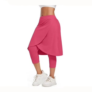 Falda Legging para Mujer con Pantalones Cortos Incorporados, Falda Pantalón Elástica de Cintura Alta, Ropa Deportiva para Yoga y Fitness - Product Image 2