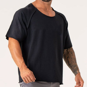 Camiseta Deportiva Antiarrugas de Verano, Manga Corta, Cuello Redondo, Color Liso, 100% Algodón, Transpirable, Cómoda y de Secado Rápido, Venta al Por Mayor - Product Image 2