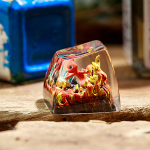 Keycaps Artisanat Forêt Mystique, Keycaps Artisanat Personnalisé, Keycaps Anime Mignons, Keycaps Verts, Ensemble de Keycaps, Keycaps en Bois - Product Image 1