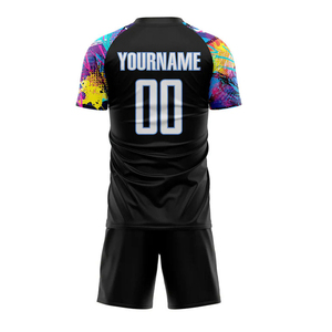 Best Sale Men Womens Lightweight 100% Polyester Soccer Jersey Quick Dry High Quality Sublimated Uniform Sets Customizable Logo - Product Image 5