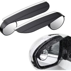 Set di 2 Copri Specchietti Laterali Universali in Fibra di Carbonio, Facile Installazione, Specchietti Angolo Cieco per Auto con Copertura Antipioggia, Design Elegante - Product Image 1