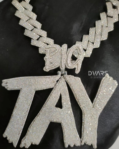 Fully Iced Out Custom Letter <b>Pendant</b> 925 Sterling <b>Silver</b> Personalized <b>Pendant</b> Luxury Customized Moissanite <b>Pendant</b> <b>For</b> <b>Men</b> - Product Image 6