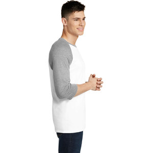 Camiseta de Hombre Blanca y Granate de Manga Larga con Cuello Redondo, Corte Holgado Informal, 100% Algodón, Color Sólido, Tejido Antiarrugas, 320g - Product Image 3