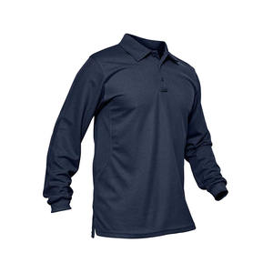 Camisetas Polo de Manga Larga para Hombre con Cierre de Cremallera y Puños Acanalados, Polo de Manga Larga para Hombre con Bolsillo Lateral - Product Image 3