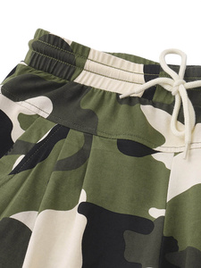Pantalones de mezclilla con estampado de camuflaje, corte recto, cintura media, ajuste holgado, informales, transpirables, con bolsillos, para primavera - Product Image 3