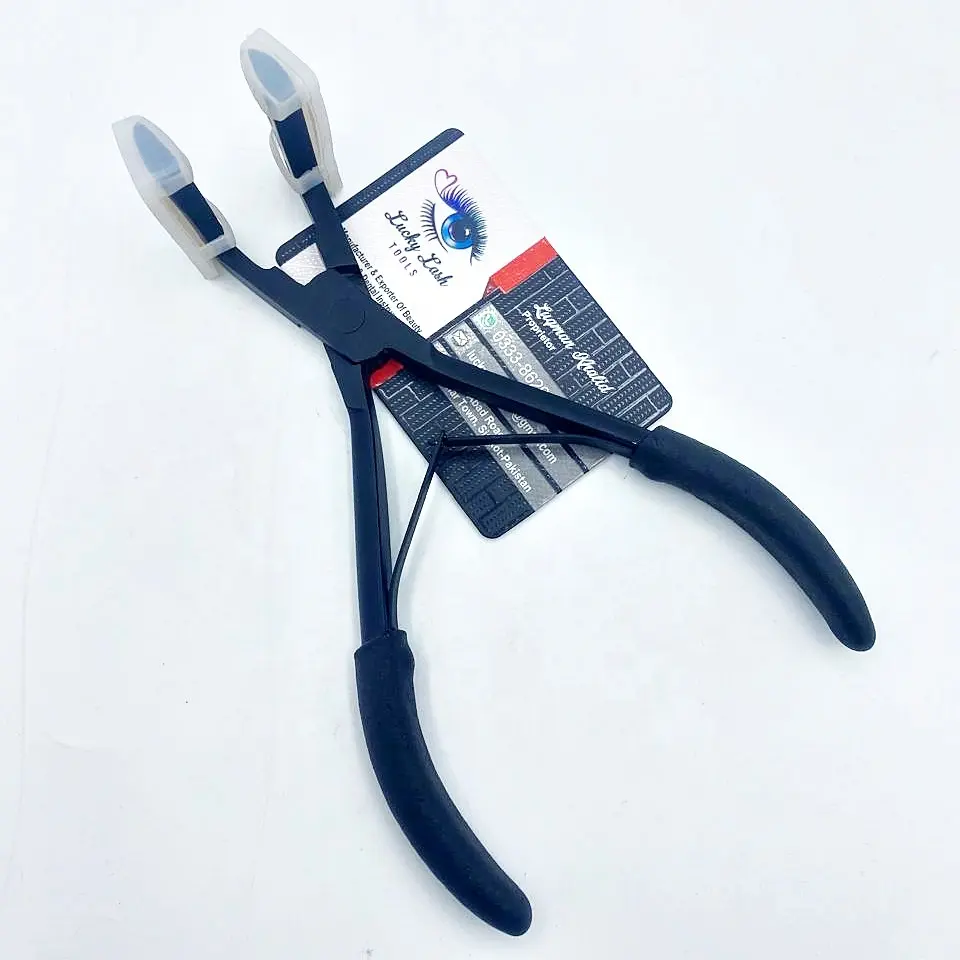 Nastro professionale in extension per capelli pinza tinta unita in acciaio inox su misura per etichette di tenuta pinze strumento per capelli