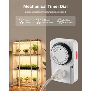 Serre d'intérieur à 4 niveaux de 150 cm de haut avec éclairage de culture 180W spectre complet, minuteur, hygromètre et couvercle transparent pour jardin intérieur - Product Image 4