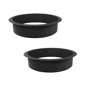 Heavy Duty Square <b>Fire</b> <b>Pit</b> Liner Outdoor Garden Steel Fireplace Ring DIY Wood Burning <b>Fire</b> <b>Pit</b> Insert NP FR001 - Product Image 2