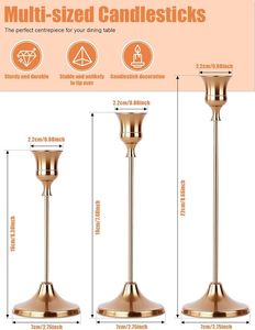 Porte-bougie de style vintage, 2 ensembles de 6 pièces pour une décoration intérieure classique, cadeau idéal pour un déménagement, un mariage et un anniversaire - Product Image 4