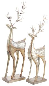 Sculpture de renne en métal faite à la main de haute qualité, décoration moderne pour la maison, ornement de Noël festif, prix attractif - Product Image 2