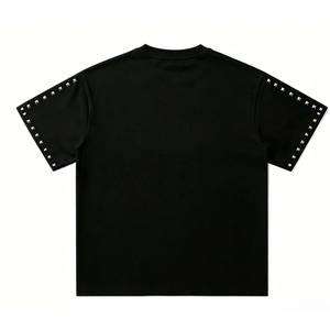 Custom Rhinestone T <b>Shirt</b> Men <b>Studded</b> Sleeve Graphic Streetwear Oversized Casual Fashion Tee Custom Crystal Rhinestone T <b>Shirt</b> - Product Image 4