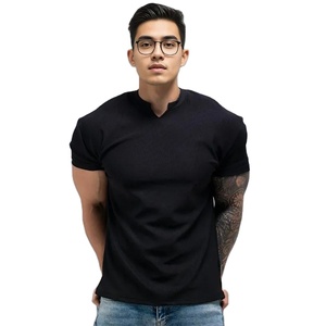 Camiseta clásica de algodón de gran tamaño para hombre, pantalla 3D personalizada de peso pesado, ajuste holgado con estampado de soplo, diseño de patrón de letras y logotipo - Product Image 1
