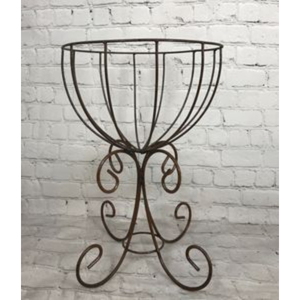 Newest Design Garden Urn Four Legs Home Garden Decoration Decorative Garden Urn Metal Iron Wire Powder Coated Finished - Product Image 1