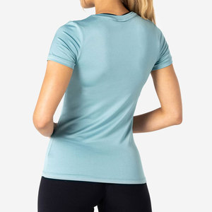 Camiseta Deportiva de Spandex, Compresión, Elástica en 4 Direcciones, Material de Alta Calidad, Cuello Redondo, Anti-Pilling, Top de Yoga - Product Image 5