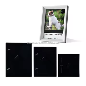 Modern Wood Photo <b>Frames</b> Picture <b>Frames</b> with Plexiglass <b>for</b> Picture A4 with Mat or Without Mat <b>for</b> Wall <b>Mounting</b> Display - Product Image 2