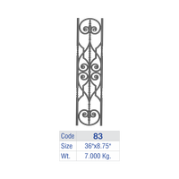 Médaillon floral décoratif moderne sans cadre pour garde-corps de balcon, balustrade d'escalier en métal orné, piquet de luxe pour villa, garde-corps en fonte