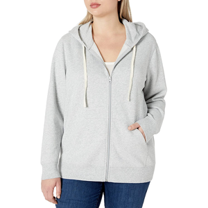 Sweat à capuche en coton premium pour femme, en molleton brossé doux, respirant, écologique, confortable, streetwear quotidien, logo personnalisé OEM ODM - Product Image 1