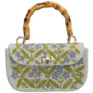 Fabricante de Bolsos de Mano con Cuentas de Marfil, Motivo Floral, Bolsos de Resort, Venta al por Mayor, OEM, Bolsos Artesanales, Exportación, Marca Privada, Suministro a Granel - Product Image 1