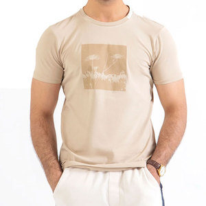 เสื้อยืดผู้ชายคอกลมแขนสั้นผ้าฝ้ายคุณภาพสูงแฟชั่นลำลองสไตล์ปากีสถาน - Product Image 1