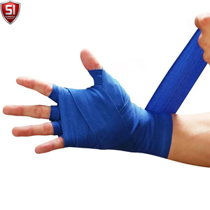 Vendas de boxeo con presilla para el pulgar, transpirables, de algodón, que absorben la humedad, para entrenamiento de MMA y Muay Thai - Product Image 1